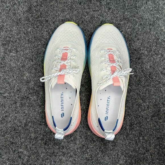 Infinity Everon Knit Athletic Shoes Womens Size 7.5 White Slip Resistant Nursing - Picture 9 of 12